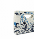 Aoi Landscape Clutch – Beaded White & Blue Handheld | Maummi - Maummi