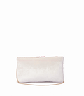 Crimson Petal Envelope Clutch – Beaded Red & Beige | Maummi - Maummi