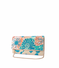 Garden Bloom Foldover Clutch – Beaded Turquoise | Maummi - Maummi