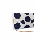 Indigo Petal Envelope Clutch – Beaded Blue | Maummi - Maummi