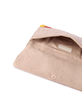 Sunset Bloom Foldover Clutch Beaded Blush, Gold & Ruby | Maummi - Maummi